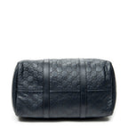 Handbag Medium Boston Navy Guccissima Leather