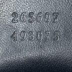 Handbag Medium Boston Navy Guccissima Leather