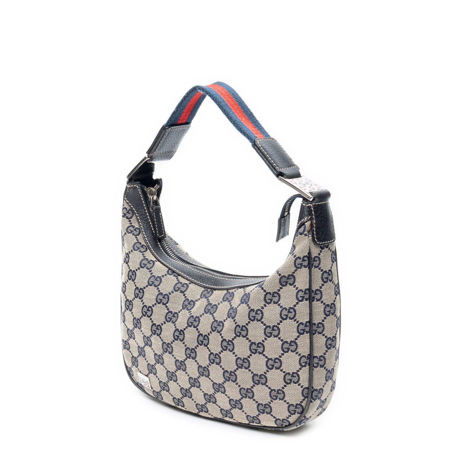 Shoulder Bag Small Pop Hobo Beige Monogrammed Canvas