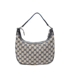 Shoulder Bag Small Pop Hobo Beige Monogrammed Canvas