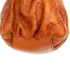 Shoulder Bag Small D-Ring Hobo Orange Guccissima Leather