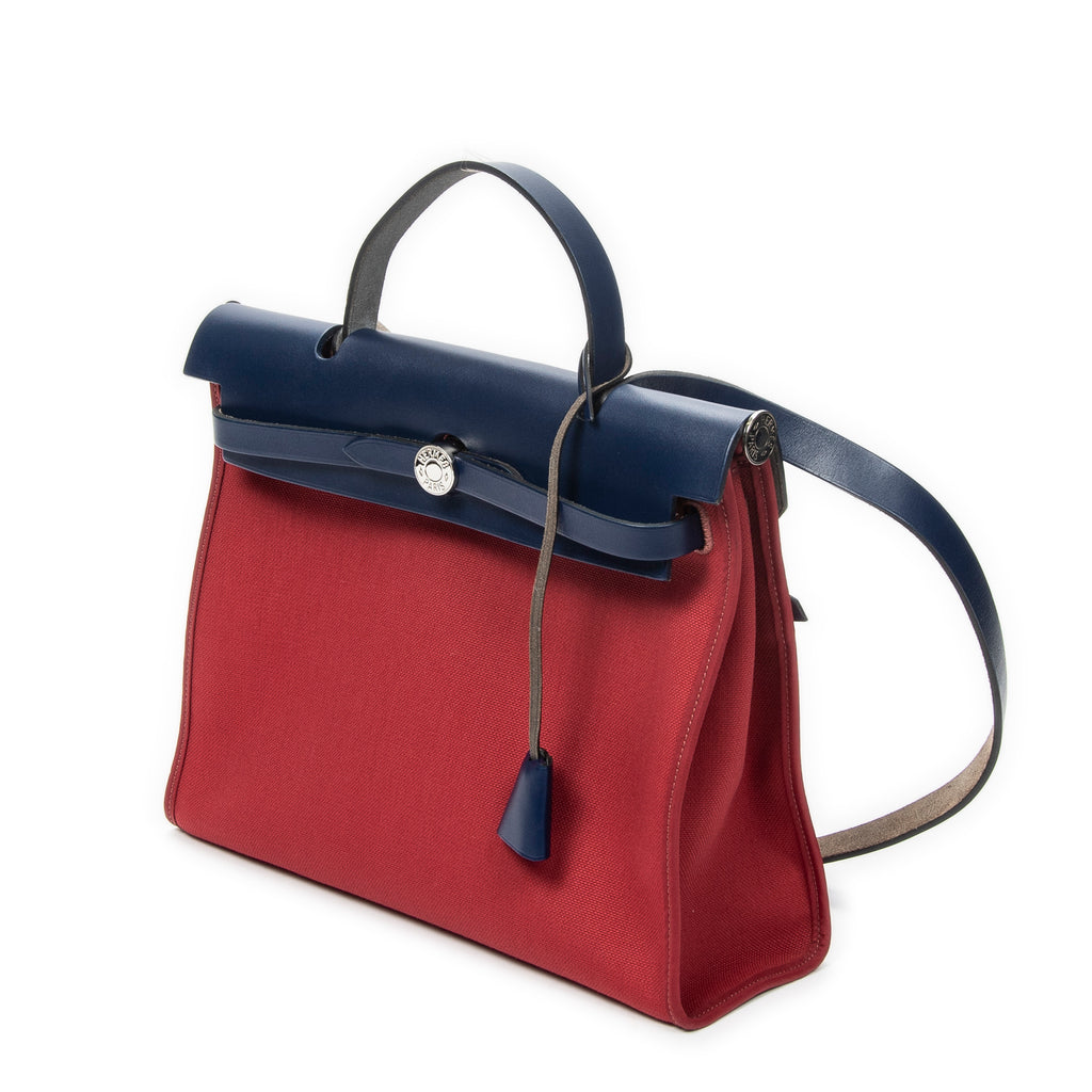 Shoulder Bag Herbag Zip PM Red Toile Officier Canvas