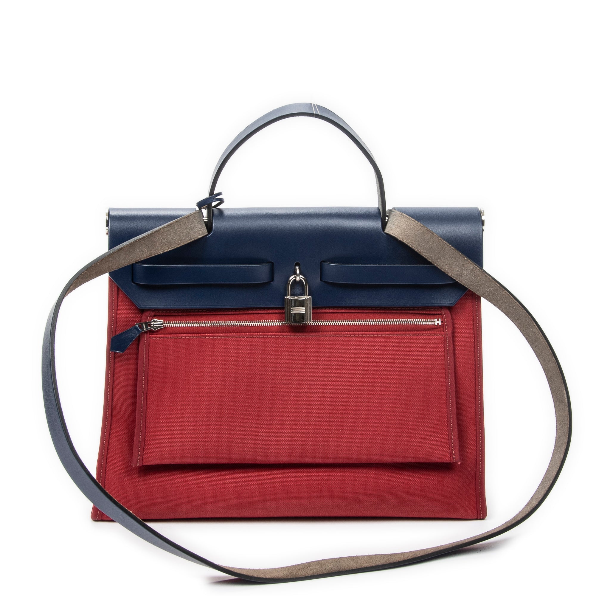 Shoulder Bag Herbag Zip PM Red Toile Officier Canvas