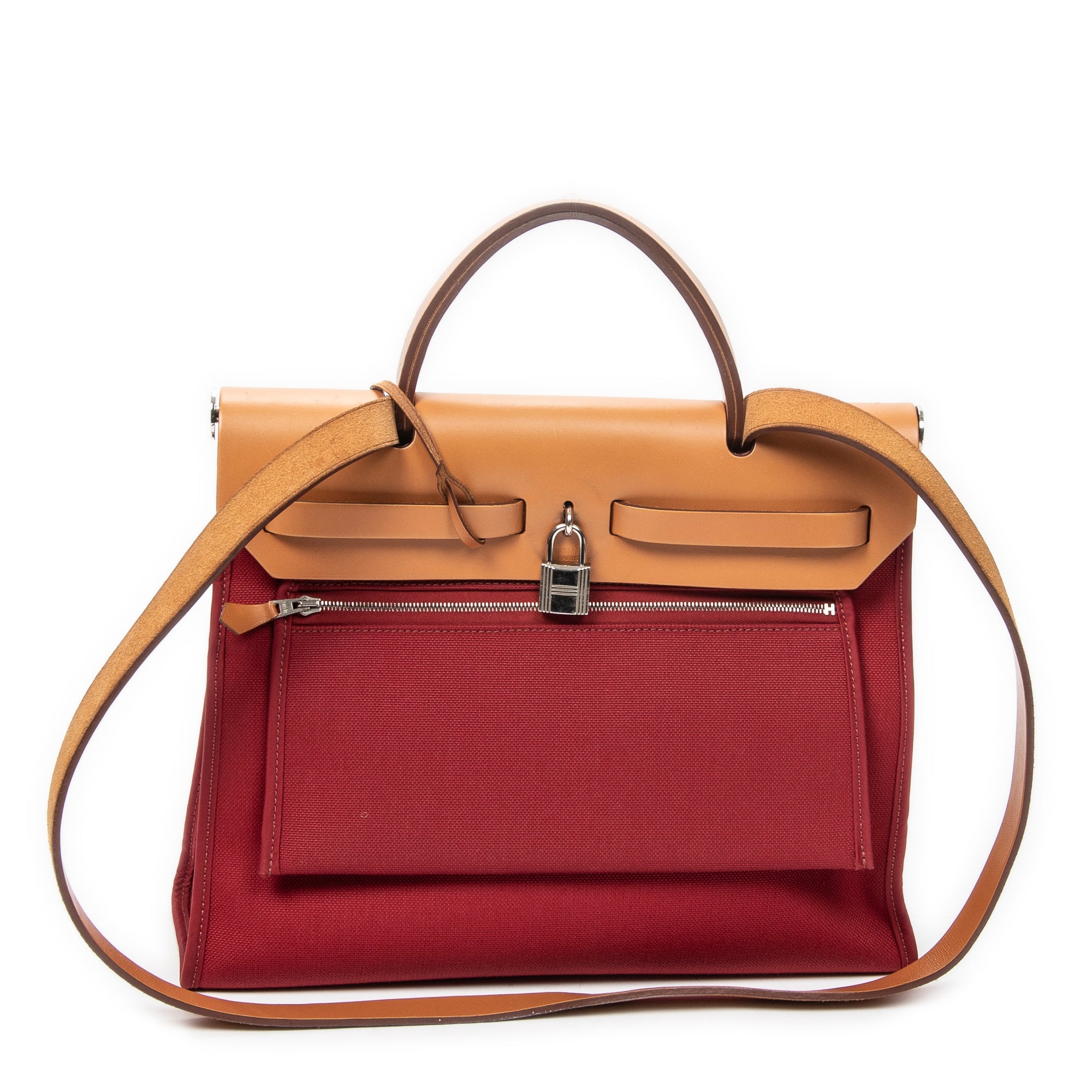 Shoulder Bag Herbag Zip PM Red Toile Officier Canvas