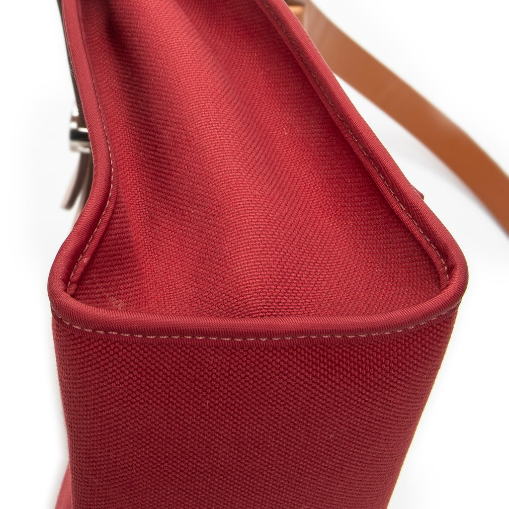 Shoulder Bag Herbag Zip PM Red Toile Officier Canvas