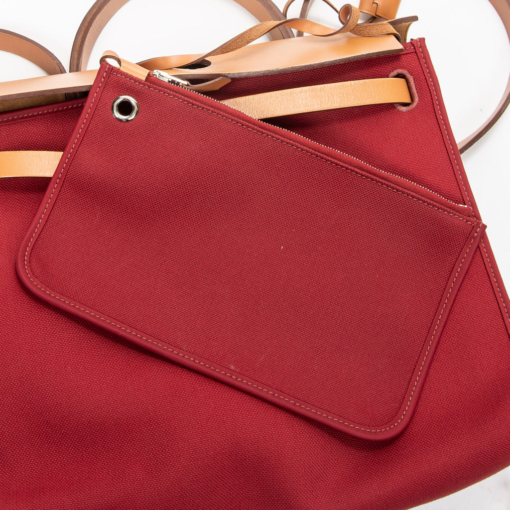 Shoulder Bag Herbag Zip PM Red Toile Officier Canvas