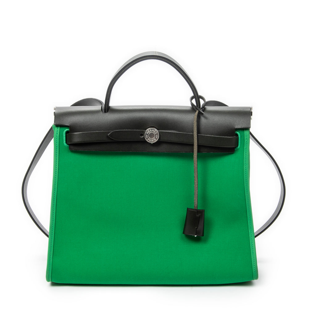 Shoulder Bag Herbag Zip PM Green Toile Officier Canvas