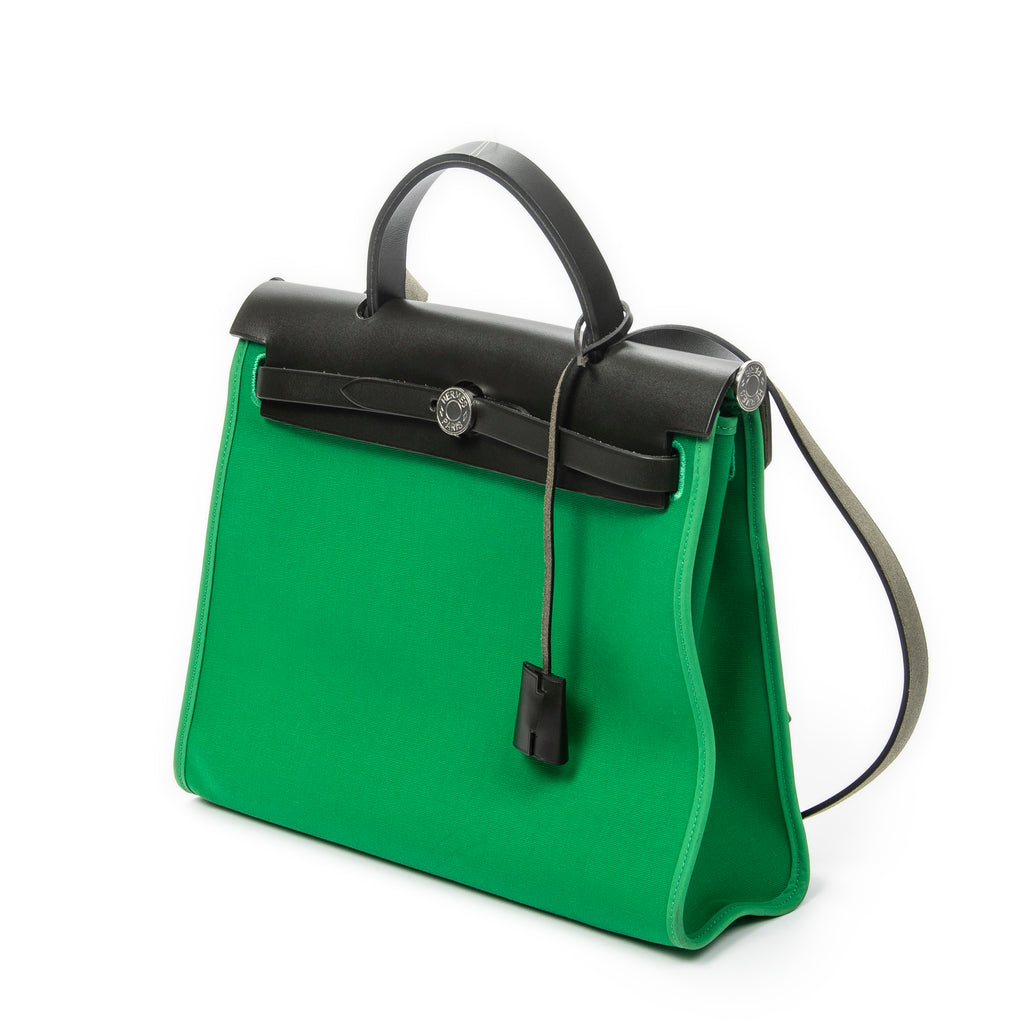 Shoulder Bag Herbag Zip PM Green Toile Officier Canvas