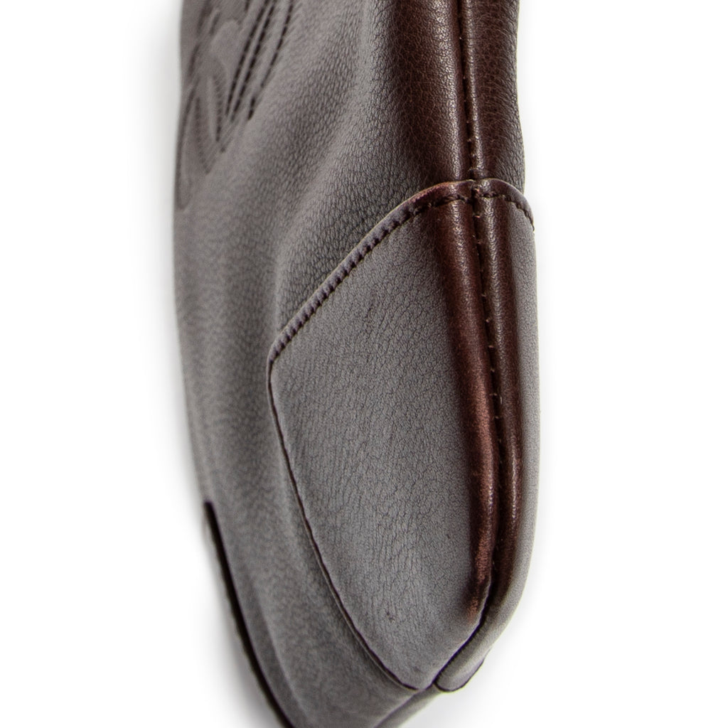 Shoulder Bag Anagram Crossbody Brown Calfskin Leather