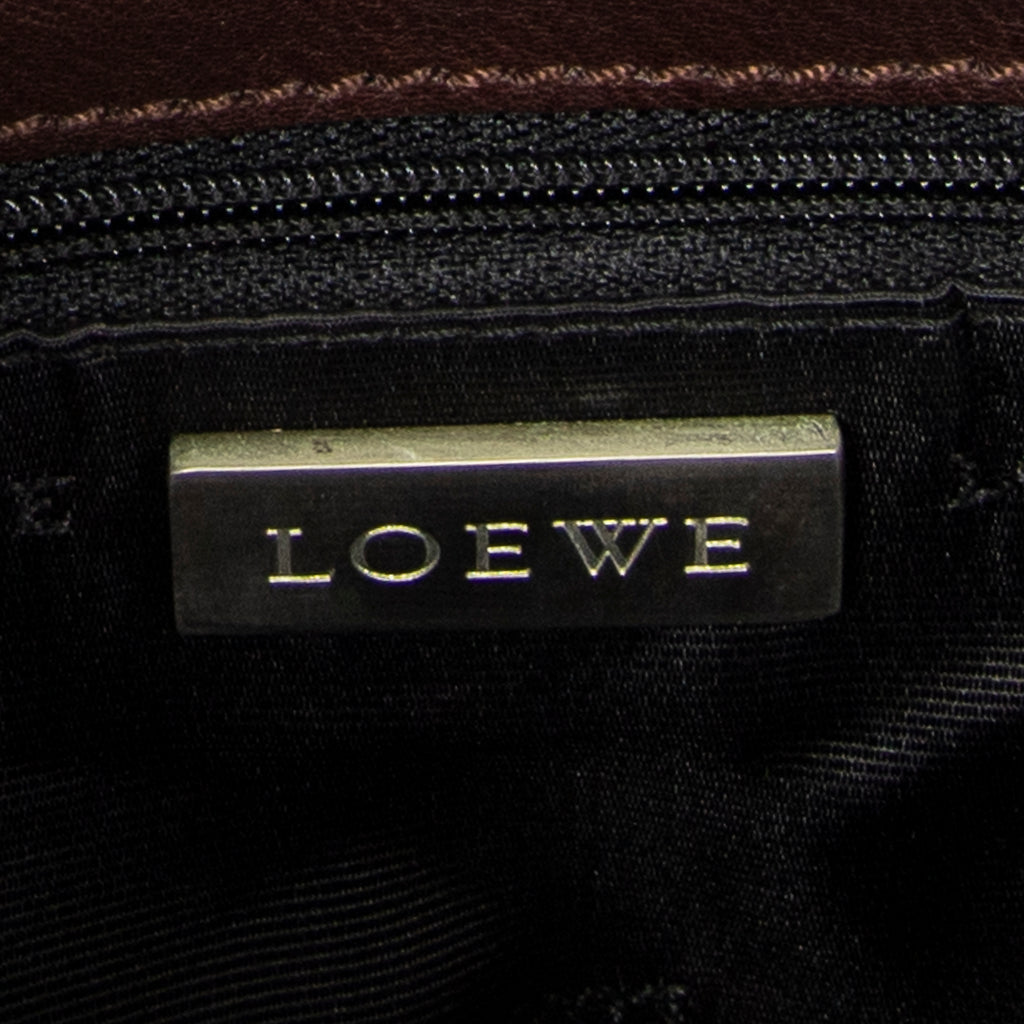 Shoulder Bag Anagram Crossbody Brown Calfskin Leather