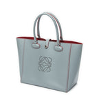 Shoulder Bag Leo Tote Grey Calfskin Leather