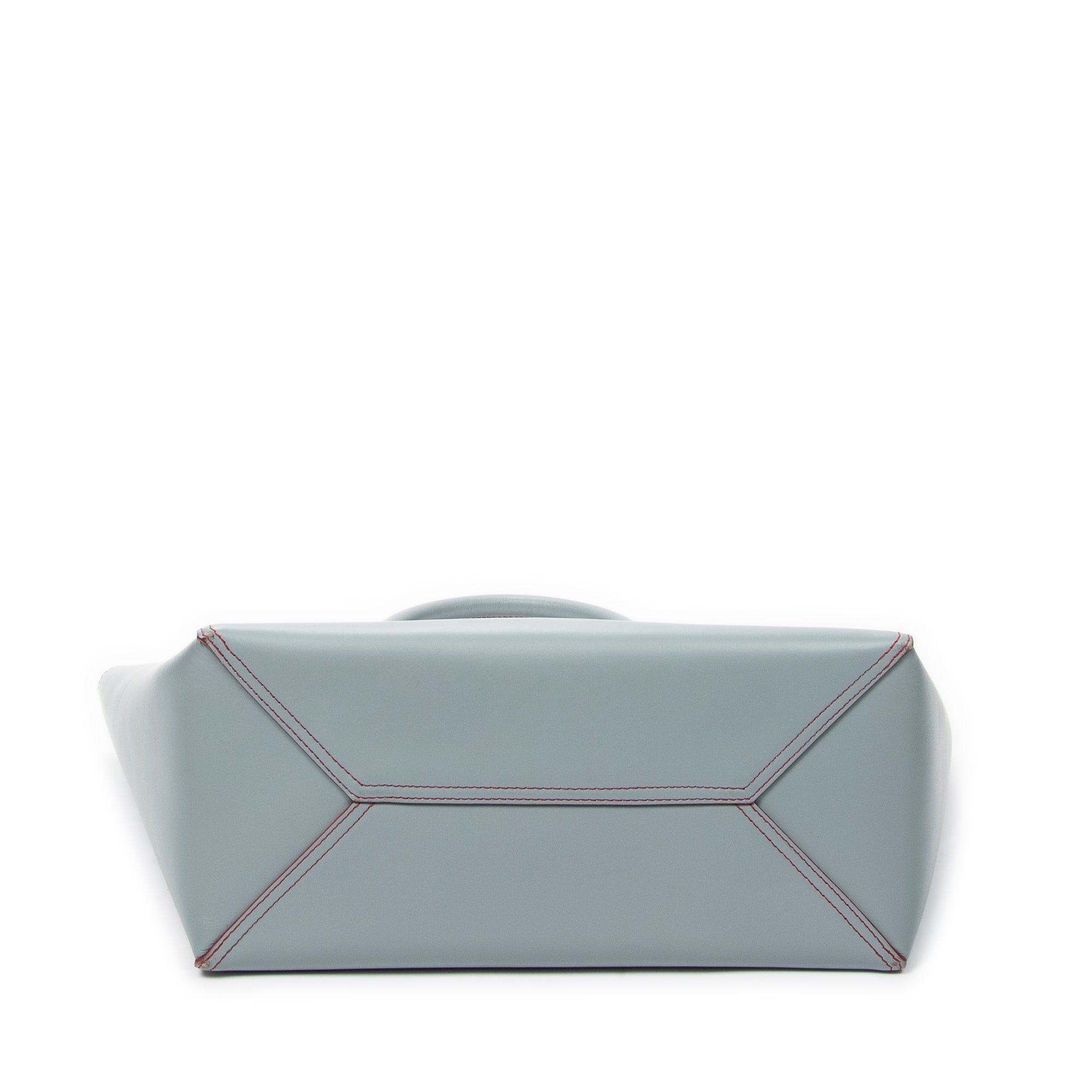 Shoulder Bag Leo Tote Grey Calfskin Leather