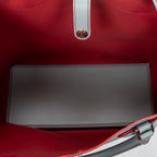 Shoulder Bag Leo Tote Grey Calfskin Leather