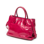 Shoulder Bag Medium Open Tote Pink Vitello Lux Leather