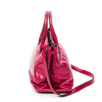 Shoulder Bag Medium Open Tote Pink Vitello Lux Leather