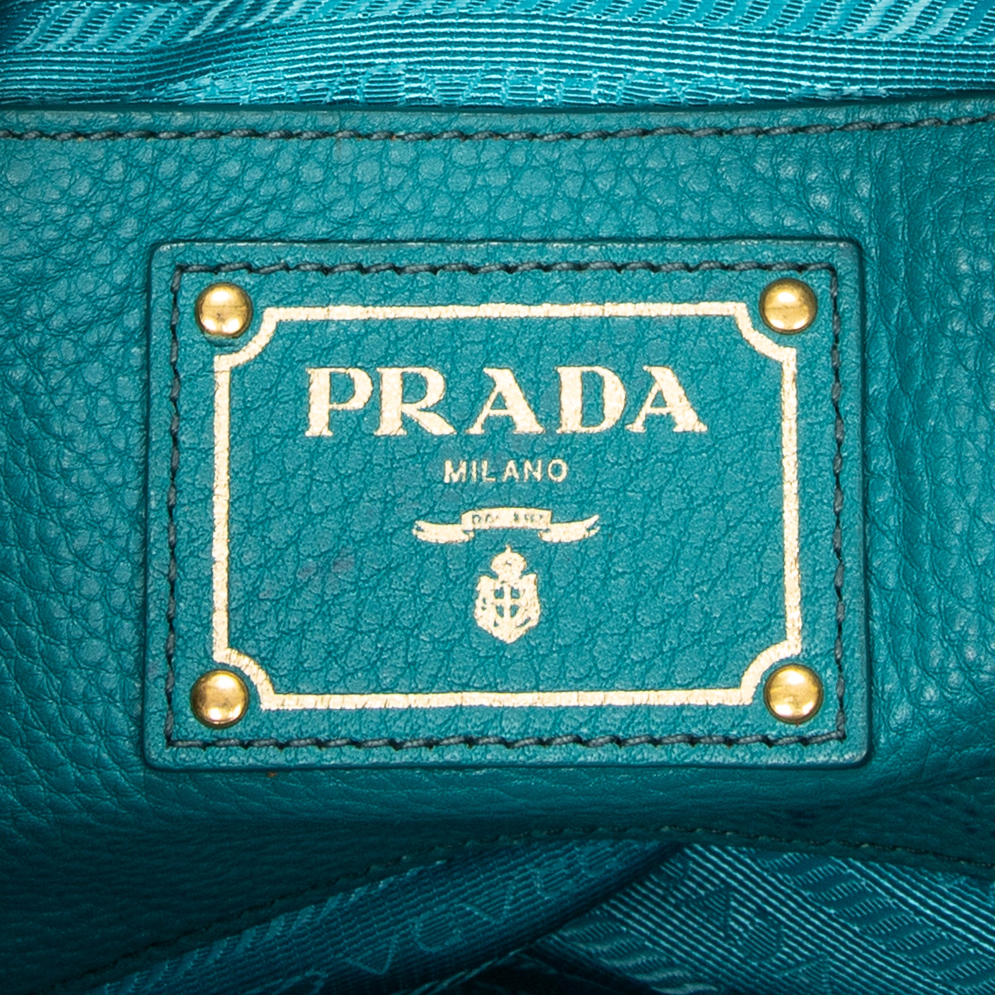 Shoulder Bag Convertible Zip Tote Teal Vitello Daino Leather