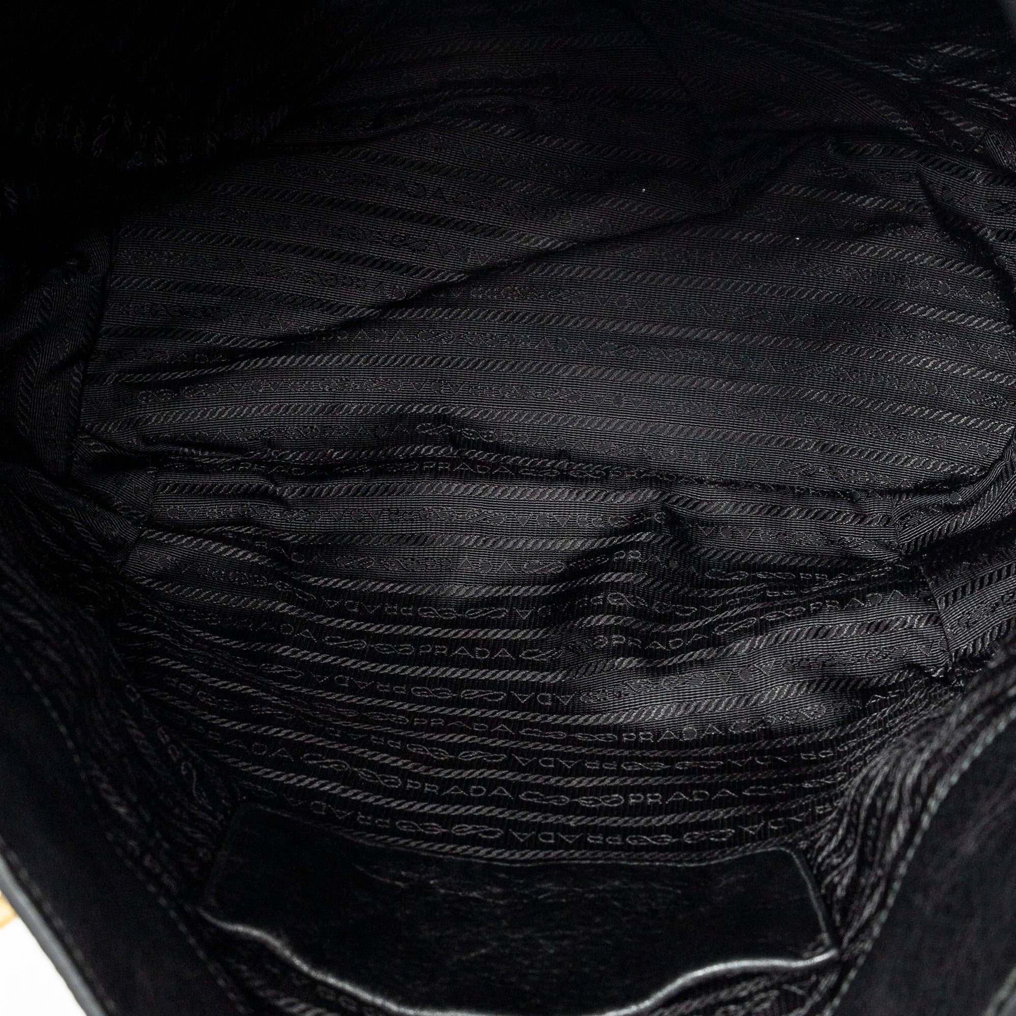 Shoulder Bag Convertible Snap Tote Black Vitello Daino Leather