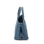 Shoulder Bag Small Canapa Tote Blue Denim Canapa Denim Canvas