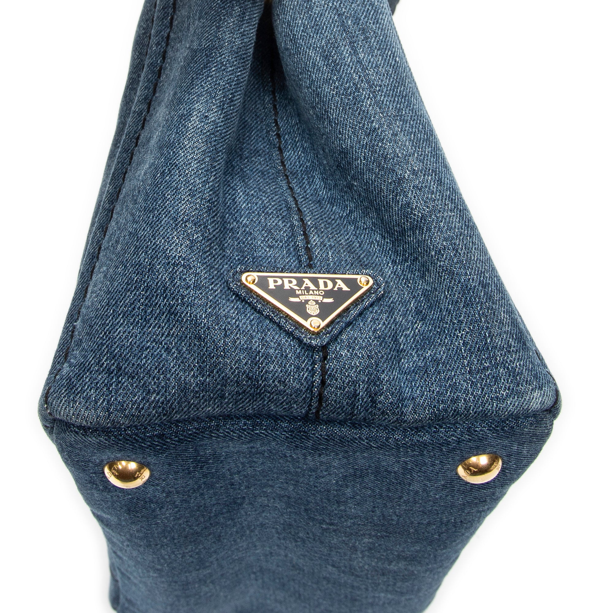 Shoulder Bag Small Canapa Tote Blue Denim Canapa Denim Canvas
