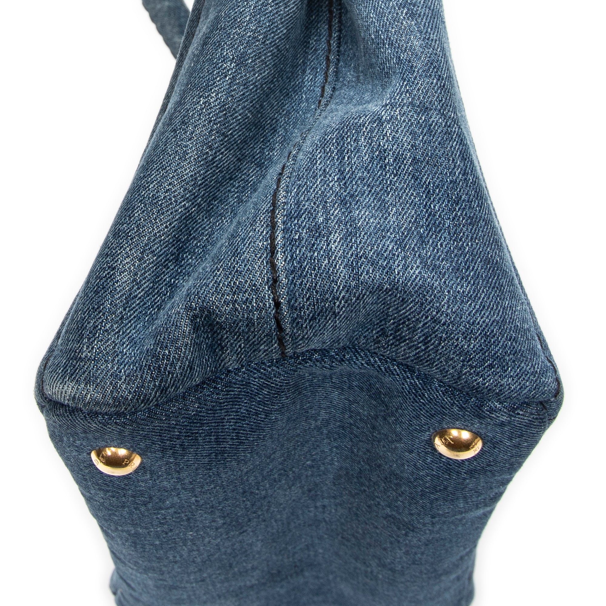 Shoulder Bag Small Canapa Tote Blue Denim Canapa Denim Canvas