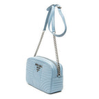 Shoulder Bag Diagramme Camera Crossbody Light Blue Quilted Diagramme Leather