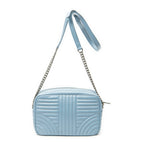 Shoulder Bag Diagramme Camera Crossbody Light Blue Quilted Diagramme Leather