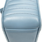 Shoulder Bag Diagramme Camera Crossbody Light Blue Quilted Diagramme Leather