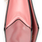 Shoulder Bag Full Flap Crossbody Pink Saffiano Leather