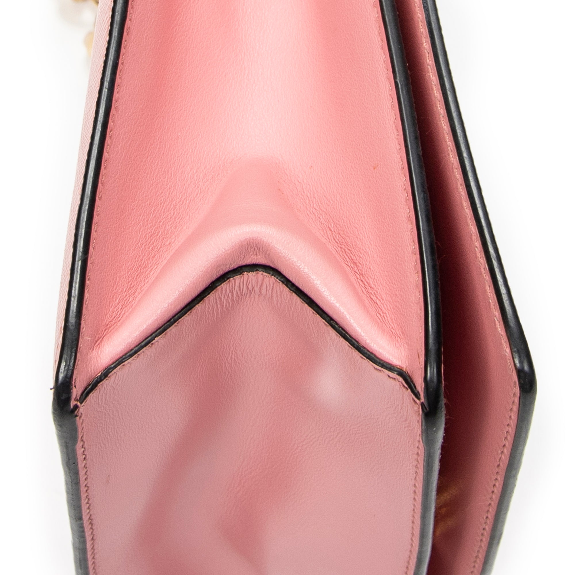 Shoulder Bag Full Flap Crossbody Pink Saffiano Leather