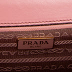 Shoulder Bag Full Flap Crossbody Pink Saffiano Leather