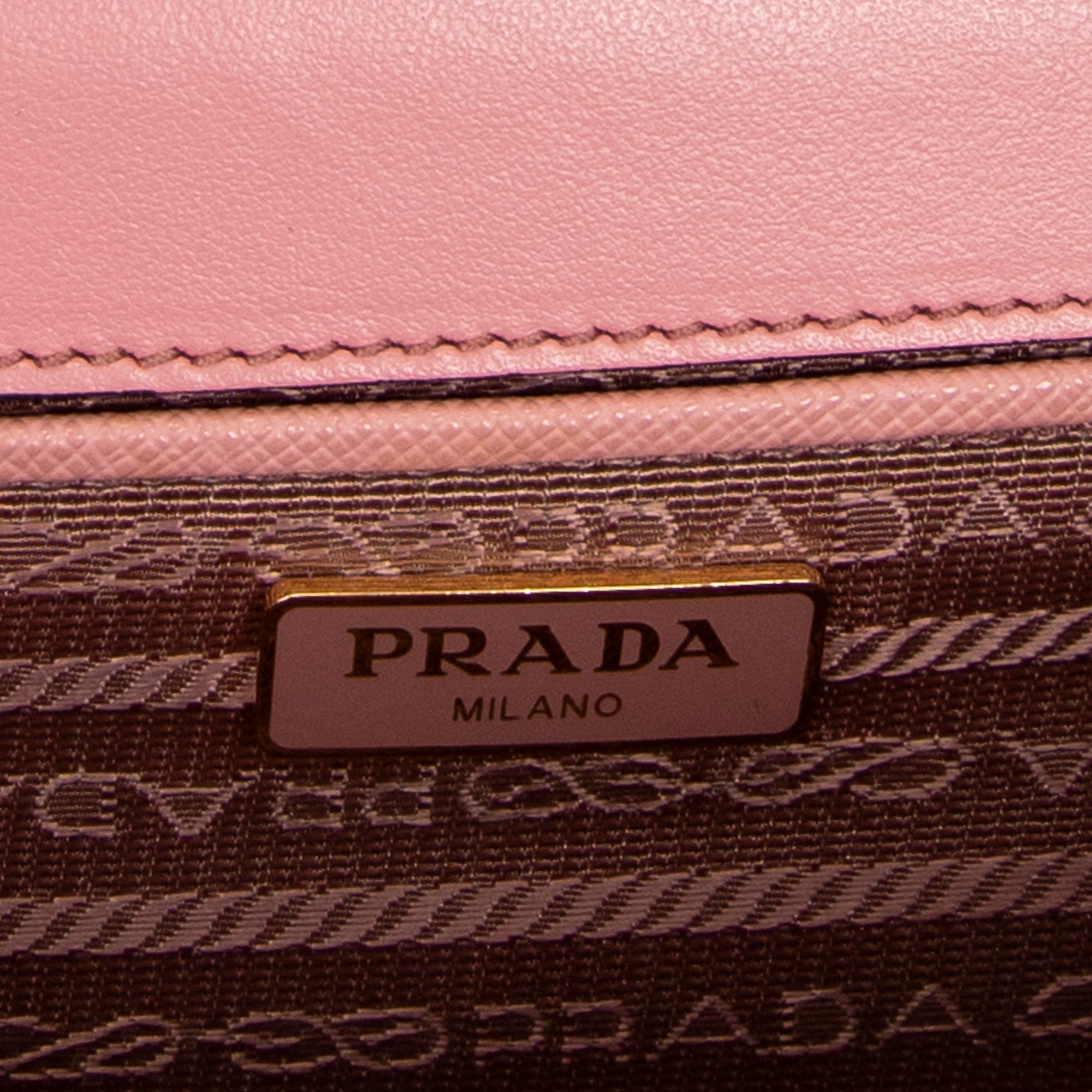 Shoulder Bag Full Flap Crossbody Pink Saffiano Leather