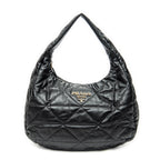 Shoulder Bag Large Spectrum Hobo Black Quilted Calfskin Leather