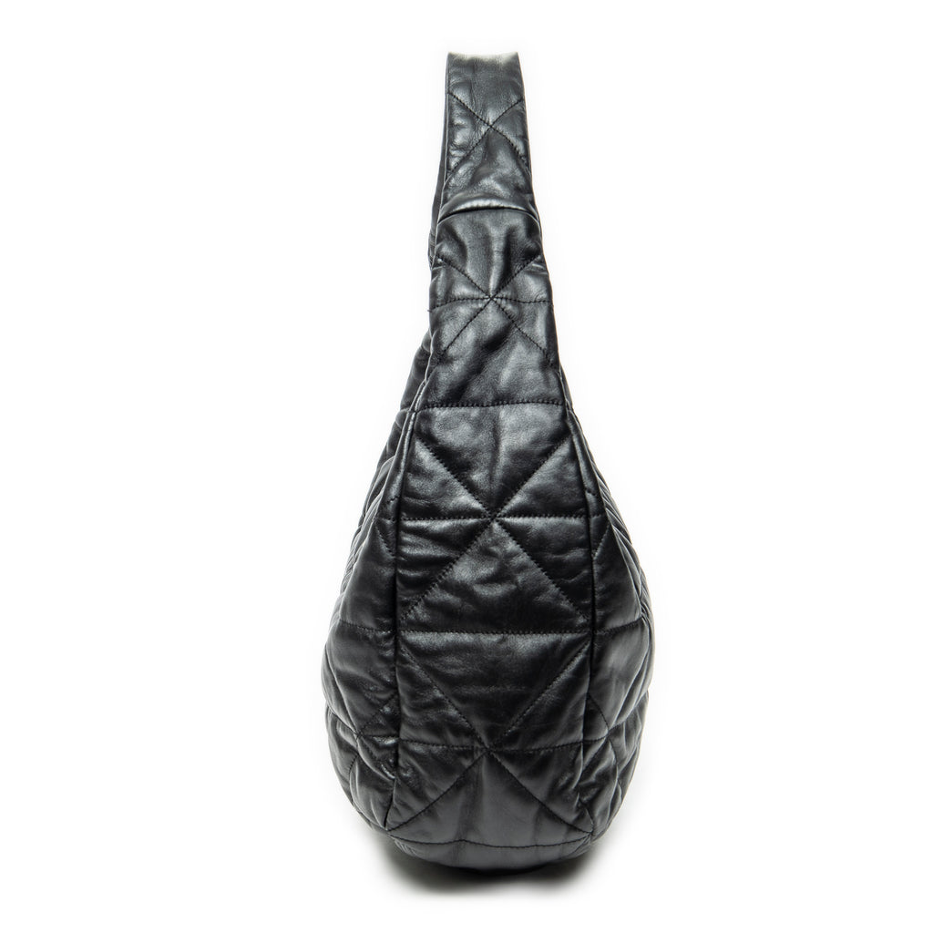 Shoulder Bag Large Spectrum Hobo Black Quilted Calfskin Leather