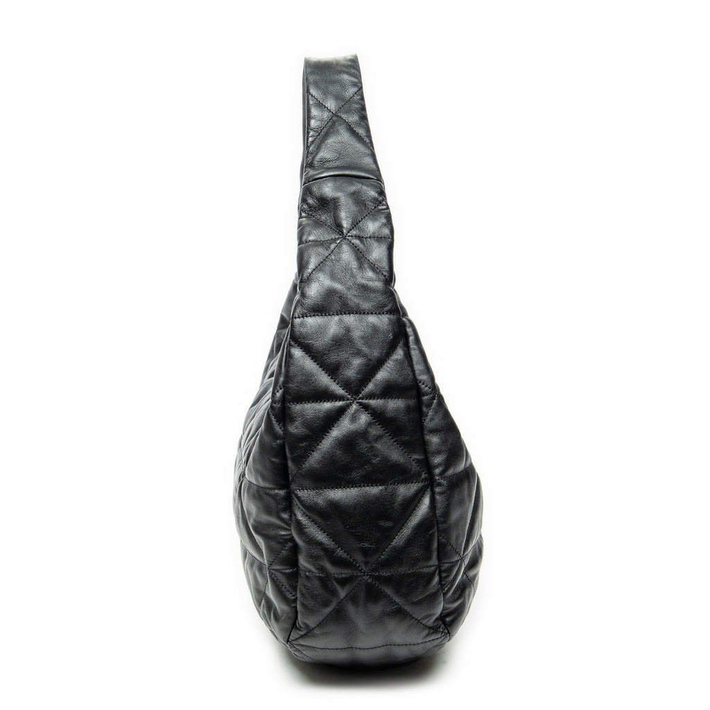Shoulder Bag Large Spectrum Hobo Black Quilted Calfskin Leather