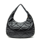 Shoulder Bag Large Spectrum Hobo Black Quilted Calfskin Leather