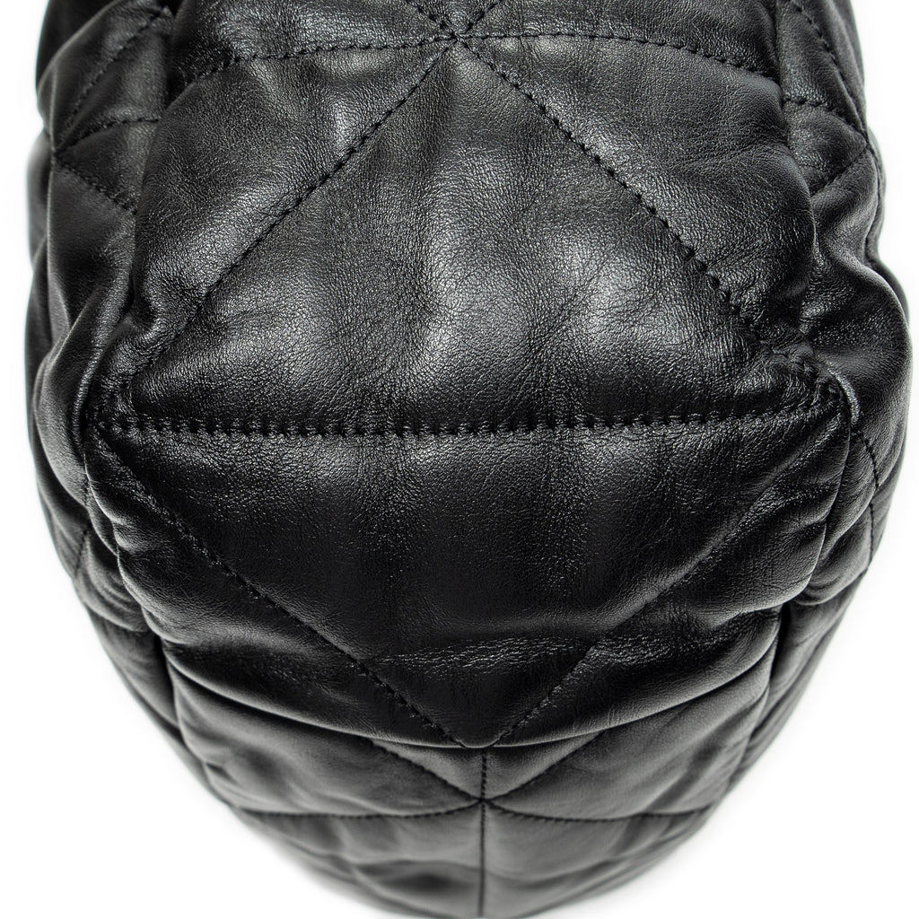 Shoulder Bag Large Spectrum Hobo Black Quilted Calfskin Leather