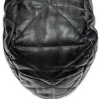 Shoulder Bag Large Spectrum Hobo Black Quilted Calfskin Leather