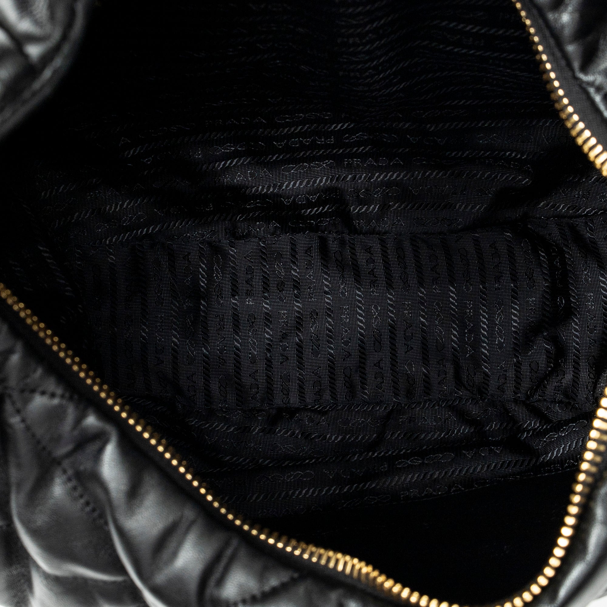 Shoulder Bag Large Spectrum Hobo Black Quilted Calfskin Leather
