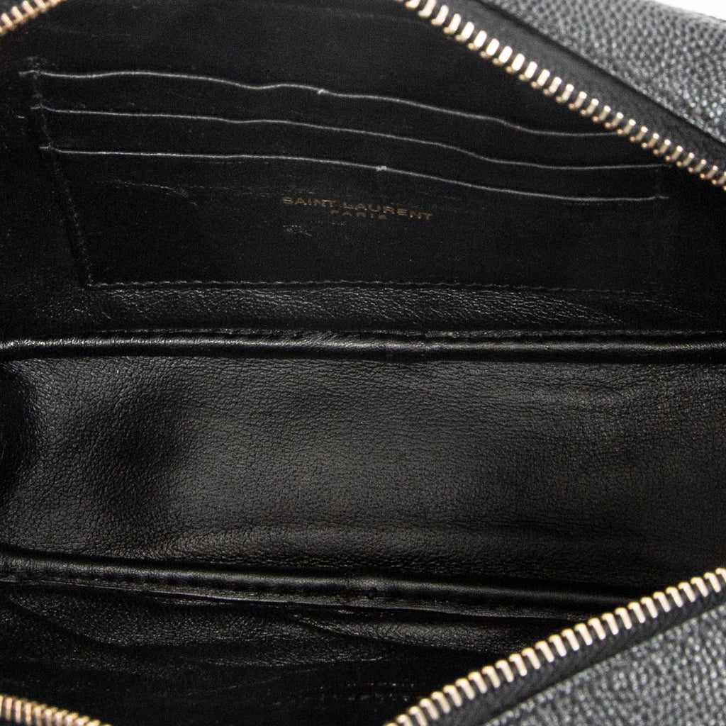 Shoulder Bag Mini Lou Camera Bag Black Quilted Grain de Poudre Leather