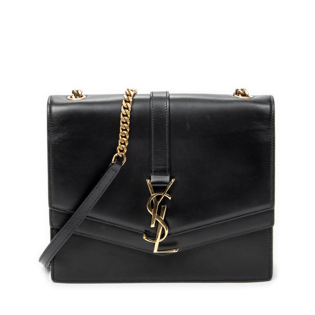 Shoulder Bag Sulpice Crossbody Black Smooth Calfskin Leather