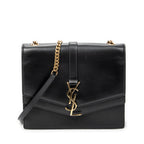 Shoulder Bag Sulpice Crossbody Black Smooth Calfskin Leather