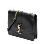 Shoulder Bag Sulpice Crossbody Black Smooth Calfskin Leather