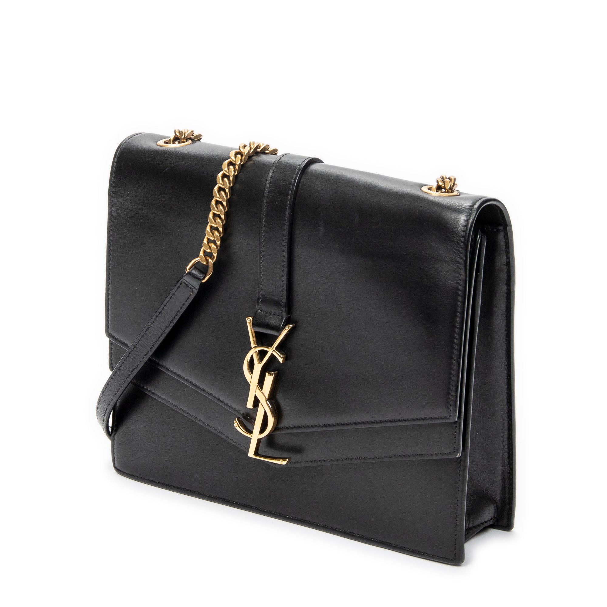 Shoulder Bag Sulpice Crossbody Black Smooth Calfskin Leather
