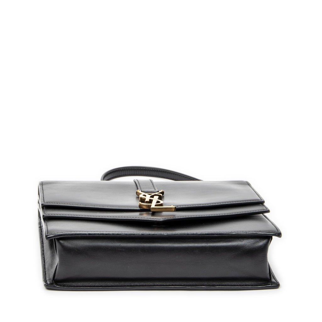 Shoulder Bag Sulpice Crossbody Black Smooth Calfskin Leather
