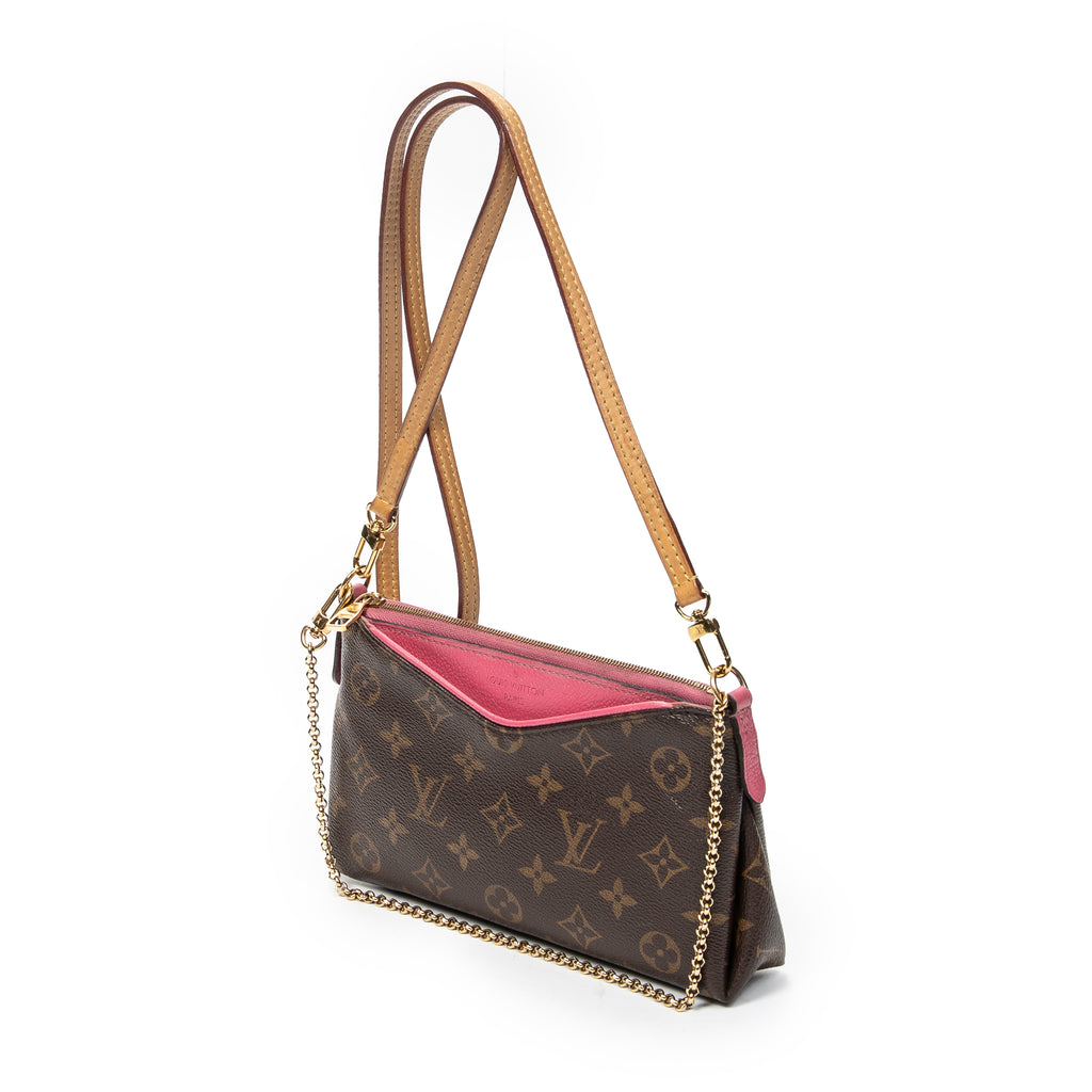 Shoulder Bag Pallas Clutch Pink Monogram Canvas