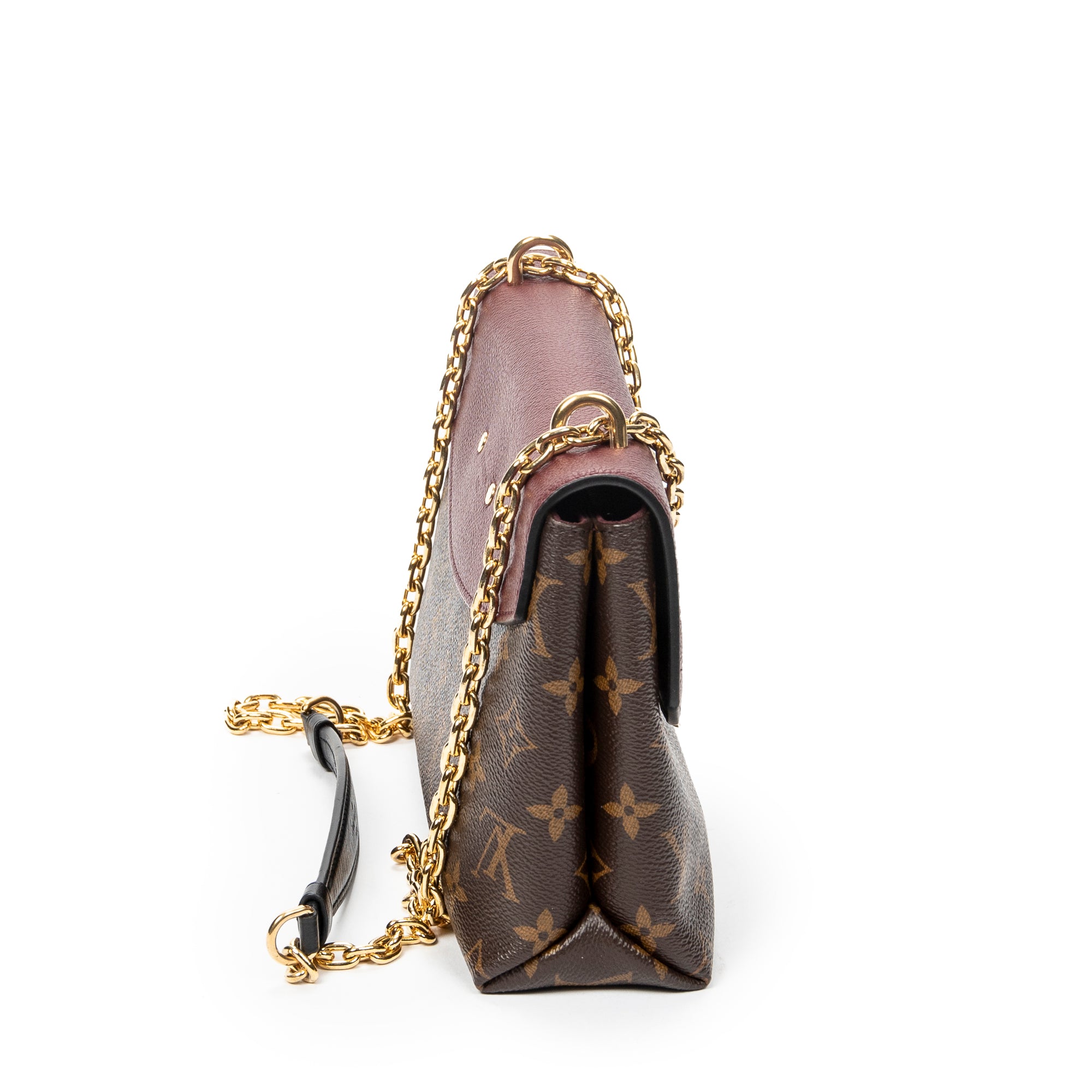 Shoulder Bag Saint Placide Burgundy Monogram Canvas