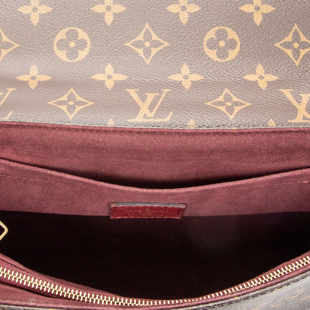Shoulder Bag Saint Placide Burgundy Monogram Canvas