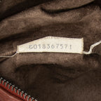 Shoulder Bag Zip Hobo Brown Intrecciato Leather