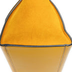 Shoulder Bag Medium Trapeze Yellow Grained Calfskin Leather