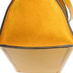 Shoulder Bag Medium Trapeze Yellow Grained Calfskin Leather
